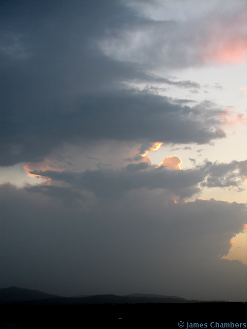 A new storm develops near Boonah.