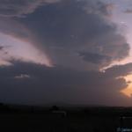 The moderately intense Boonah storm with infrequent CG lightning. (not captured)