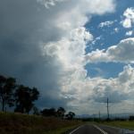 New updraft on the NW side, finally. 
Looking west from Peak Crossing.