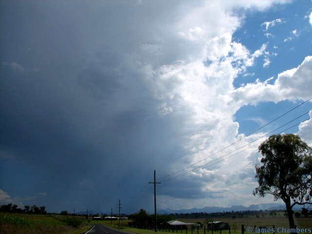 Looking at quite a noisy storm from Harrisville.