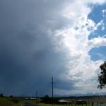 Looking at quite a noisy storm from Harrisville.