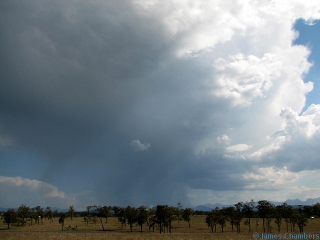 Diminishing raincurtain - but I stayed because it was the only storm around!