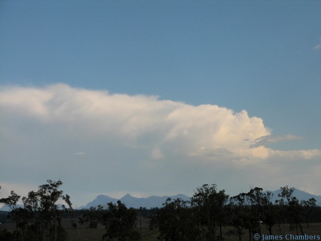 A weakening storm to the south on the wrong side of the border!