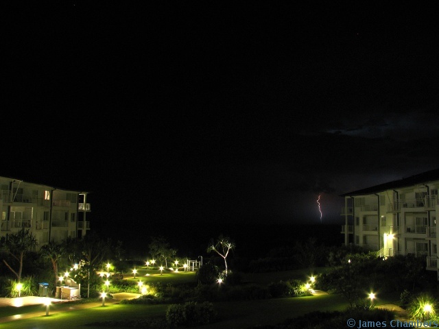 Distant lightning continues