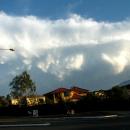 Looking SSW. These storms weakened as others developed to their west and NW.