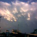 Image from phone. Beautiful crispy mammatus approaching Forest Lake.