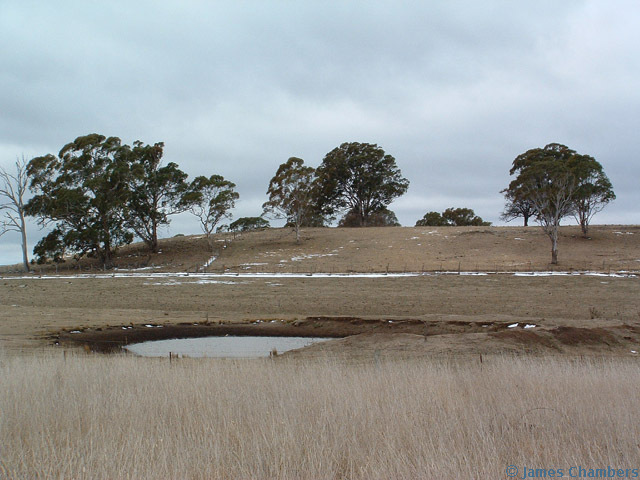 Snow melting in Guyra