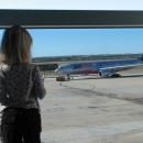 Anzac waiting for our flight at Brisbane Airport