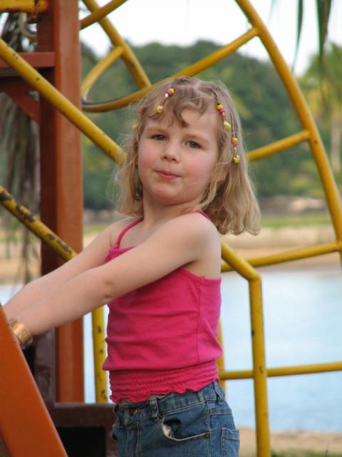 Anzac loving the playground