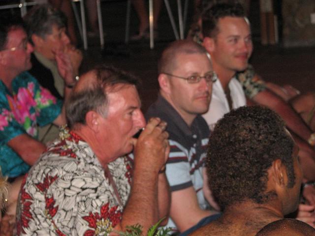 A blurry shot of Jim drinking kava!