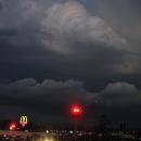 The storm moving off to the east when photagraphed at Woodridge