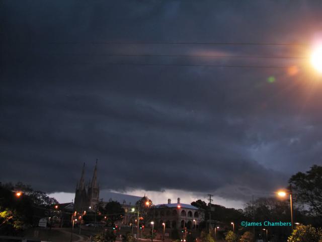 Getting a little closer with lightning increasing.