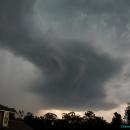 The storms creeps NE towards Forest Lake