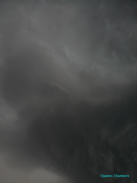 Directly overhead... a lot going on there!