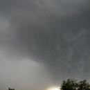 Close lightning (not captured) and hail 'noise' continues