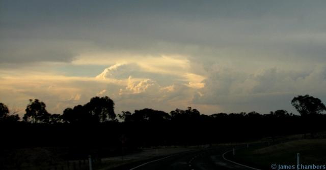 A while later, the chase is on towards Inglewood, to see lightning active storms coming up from the Texas area