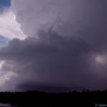 A very nice supercell moving over Kingcliff. This storm was flying - at least 80km/h!