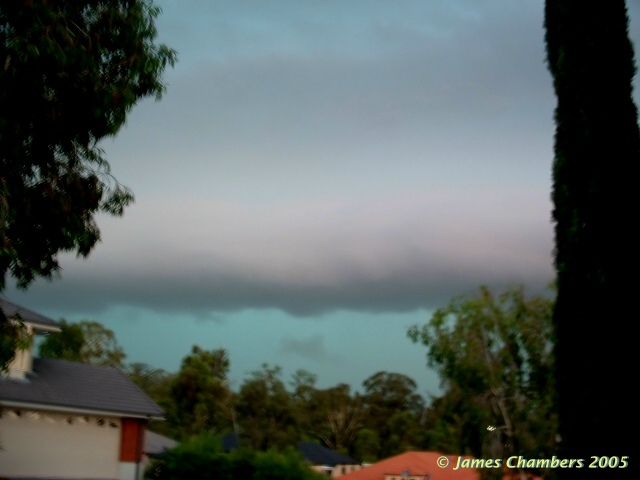 Very nice squall line approaching. Pic taken while holding daughter lol (that's why its blurry!)