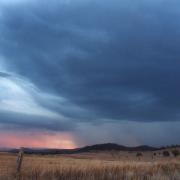 A stormy scene near sunset in the Lockyer Valley back in November 2002.