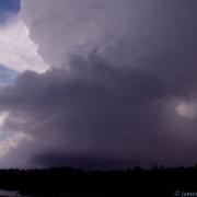 A very nice supercell moving over Kingcliff November 2006. This storm was flying - at least 80km/h!