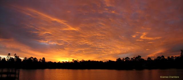 Sunset panorama @ Forest Lake